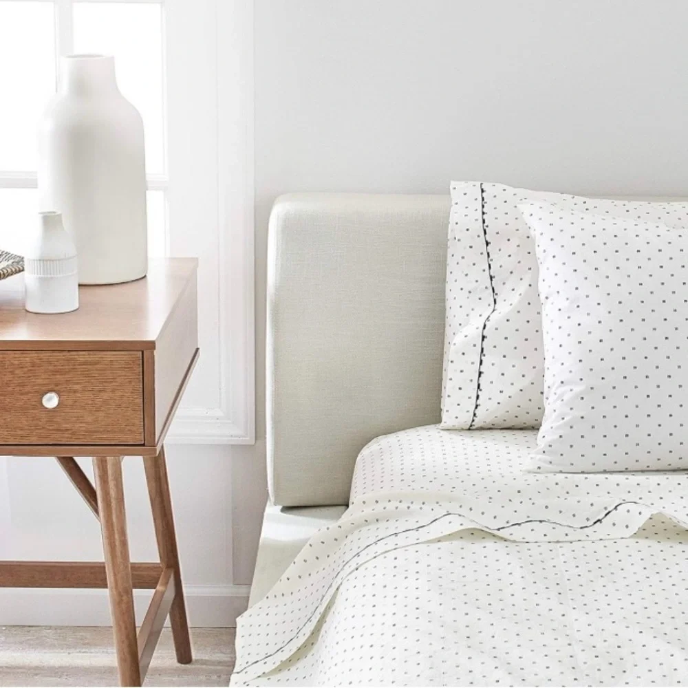 Splendid home hashtag king size pillowcase pair grey and navy cottagecore